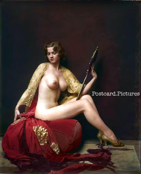 Dorothy Flood — Ziegfeld Girls — colorized