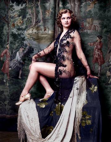 Drucilla Strain — Ziegfeld Girls — colorized