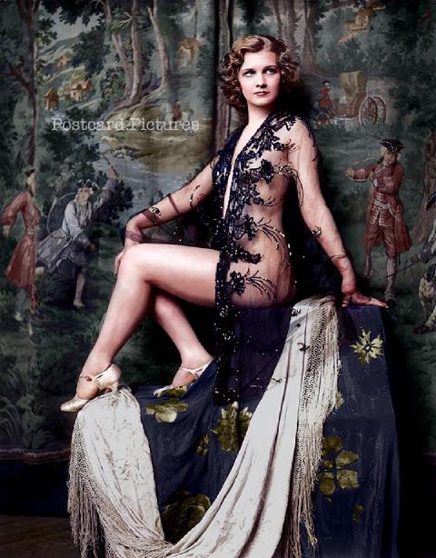Drucilla Strain — Ziegfeld Girls — colorized