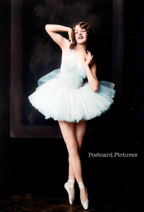 Helen Brown — Ziegfeld Girls — colorized