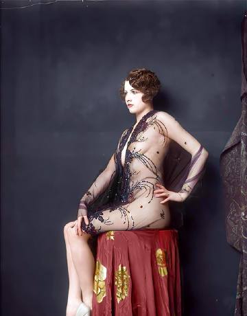 Jean Ackerman — Ziegfeld Girls — colorized