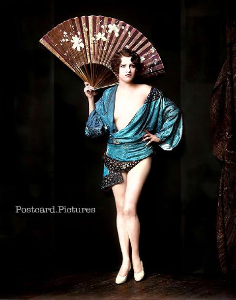 Jean Ackerman — Ziegfeld Girls — colorized