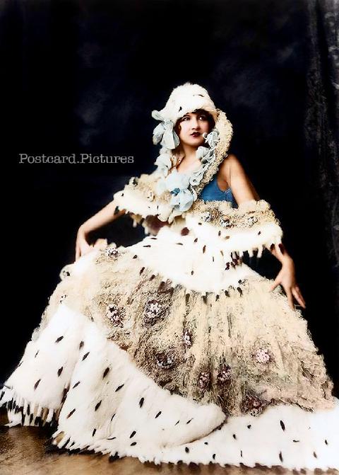 Jean Ackerman — Ziegfeld Girls — colorized