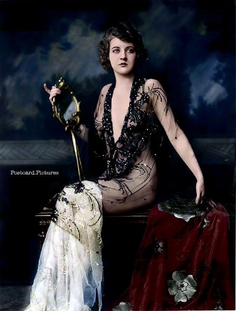 Katherine Burke — Ziegfeld Girls — colorized