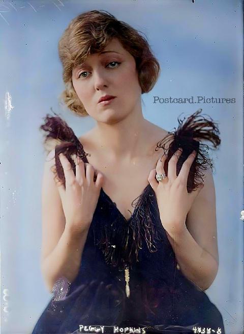 Peggy Hopkins Joyce — Ziegfeld Girls — colorized